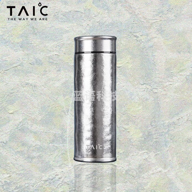 TAIC钛度 纯钛直身保温杯 B0229-1701皓月银 220ml(不带茶漏)
