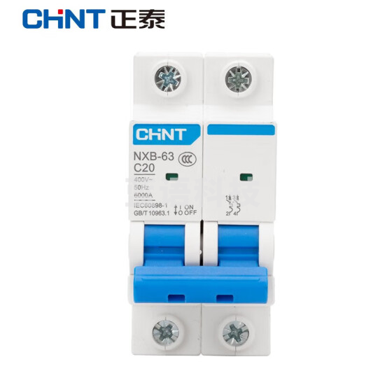 正泰(CHNT) NXB-63-2P-C25 家用空气开关 过载空气开关 DZ47升级款小型断路器