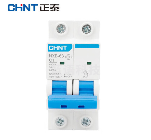 正泰(CHNT)NXB-63 2P C1 家用空气开关 过载空气开关 DZ47升级款小型断路器
