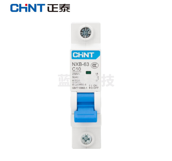 正泰NXB-63-1P-C10 家用空气开关 过载空气开关 DZ47升级款小型断路器