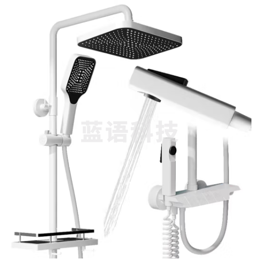 贝乐(Ballee) 淋浴花洒套装手持喷枪沐浴莲蓬头淋浴器四功能花洒 JH10903YW