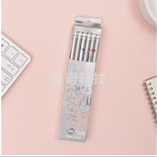 晨光铅笔木杆铅笔航海王耀金时刻铅笔HB六角杆铅笔  QWP308D9