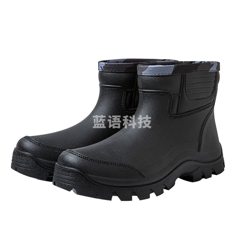 英玛仕 劳保雨鞋中低筒防滑耐磨雨靴PVC防水雨鞋 尺码备注