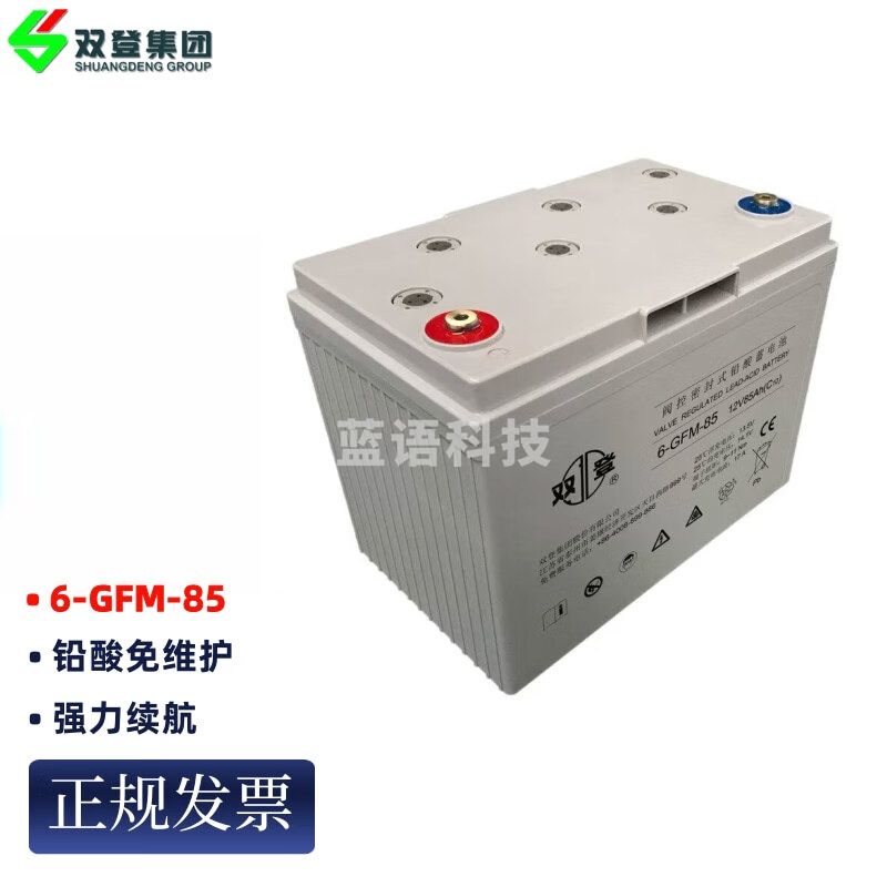 双登UPS电池 12V85AH 6-GFM-85 铅酸免维护电池UPS电源EPS应急开关电源直流屏电池