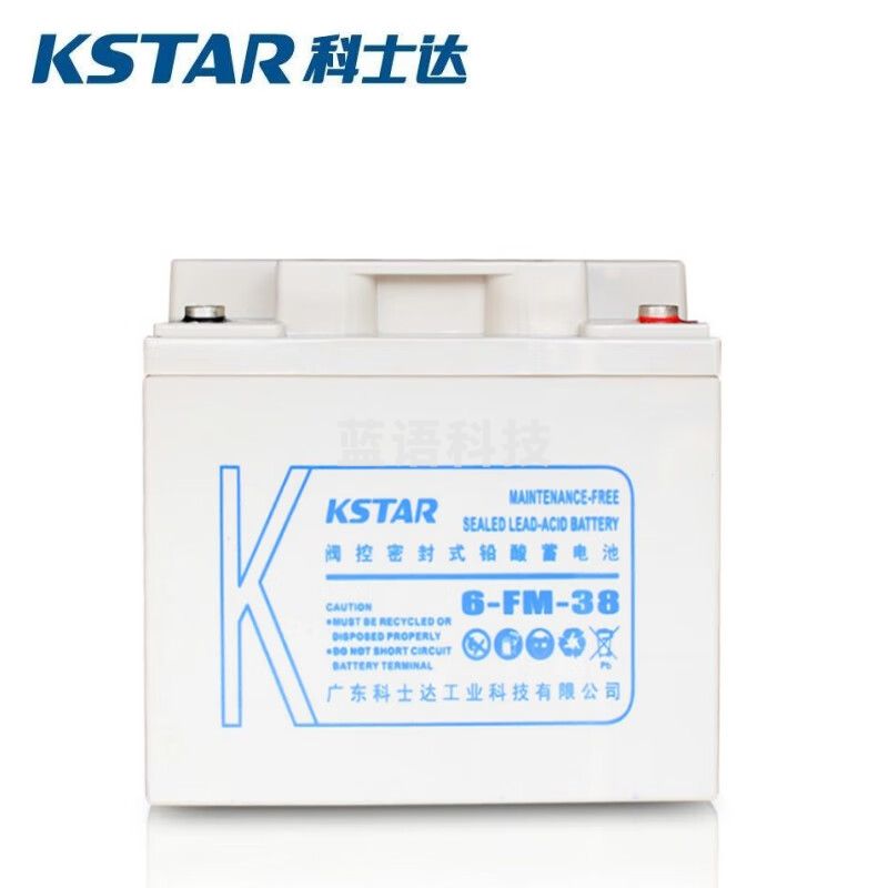 科士达UPS蓄电池6-FM-38 12V38AH铅酸免维护配防漏液托盘 UPS不间断电源 EPS消防应急电源专用