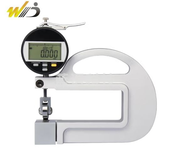 韦度（WD）高精度数显百分连续测厚规 滚轮式纸张胶布薄膜厚度表千分测厚仪 千分0-10*100（大滚轮）