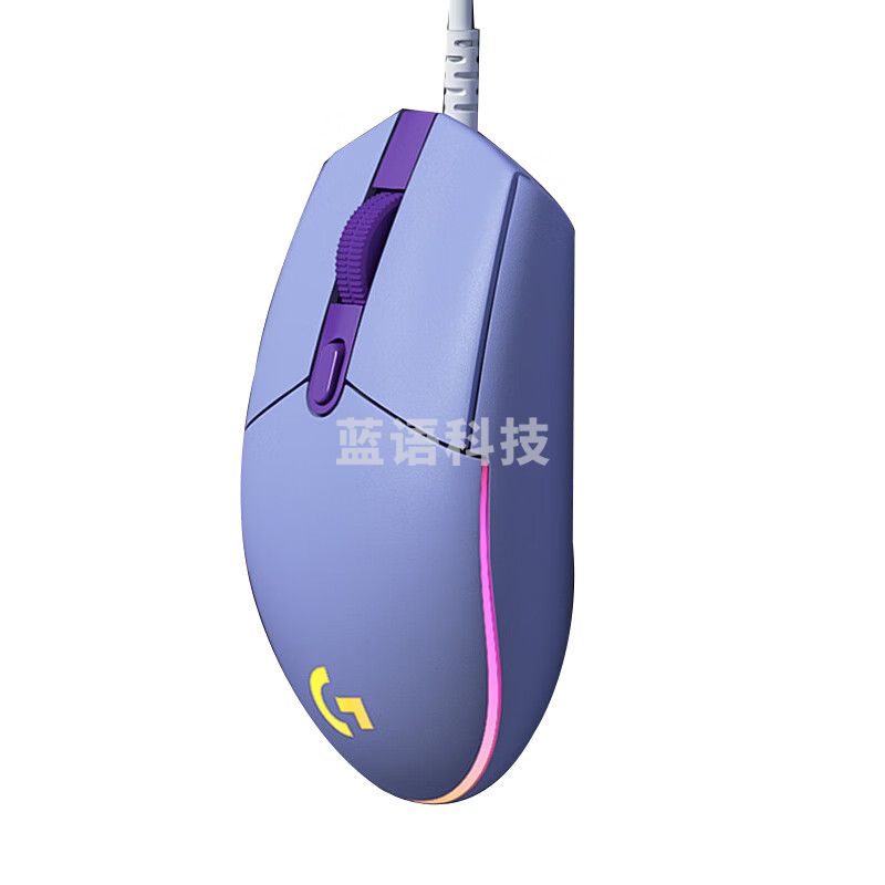 罗技(logitech)G102 LIGHTSYNC 游戏鼠标 (紫色)