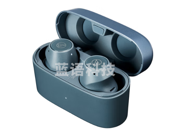 铁三角(Audio-technica)CKS30TW 真无线蓝牙5.1耳机 入耳式音乐重低音防水 兼容苹果华为小米手机 蓝色