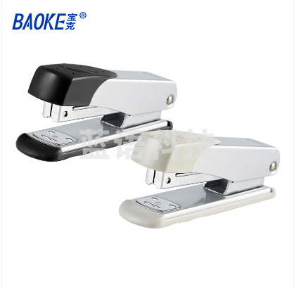 宝克(baoke) ST1112 经典耐用订书机/25页桌面型省力订书器 适配24/6与26/6钉 12.4*5.5*3.5 1个装 颜色随机