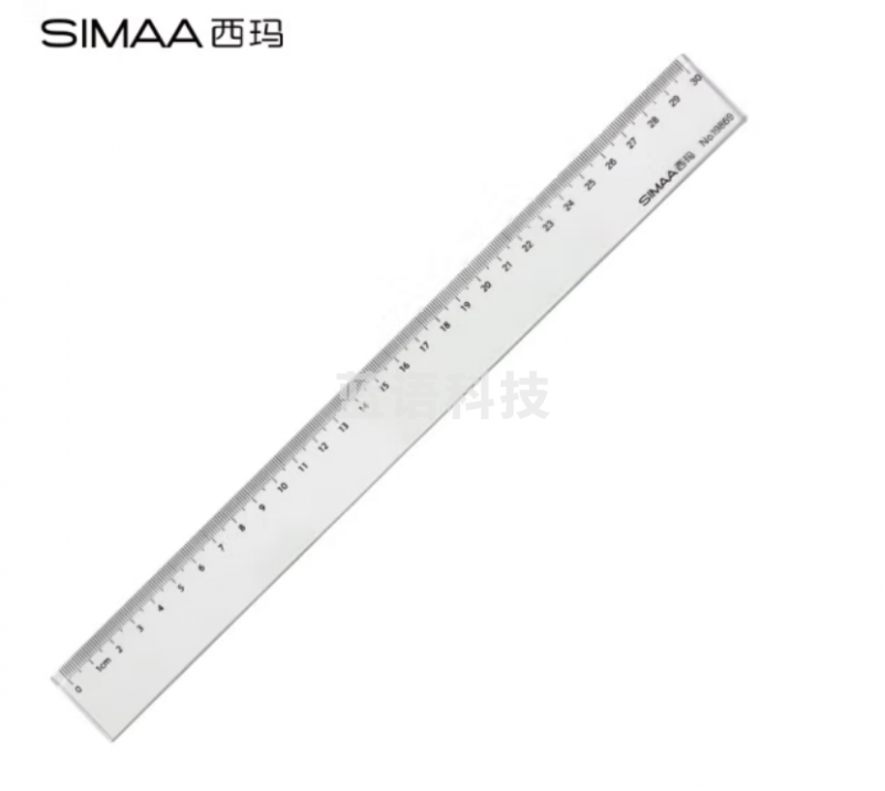 西玛(SIMAA)30cm办公尺子 学生文具绘图直尺 19869