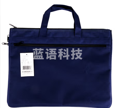 得力(deli)帆布手提袋文件袋档案袋男女商务公文包公文袋 办公用品 5500(蓝色)