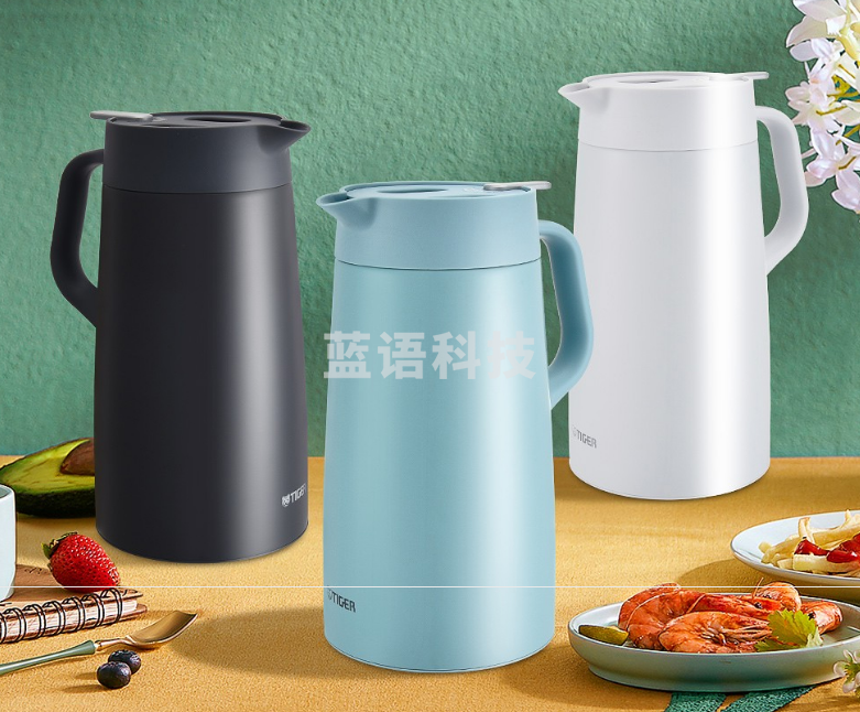 虎牌（TIGER）PWO-A16C保温壶 304不锈钢时尚简约水壶水杯 白色1.6L