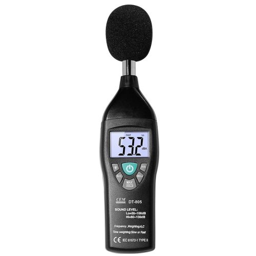 华盛昌（CEM）噪音计DT-805专业高精度专业分贝计 声音测量仪 噪声监测仪 持式噪音计