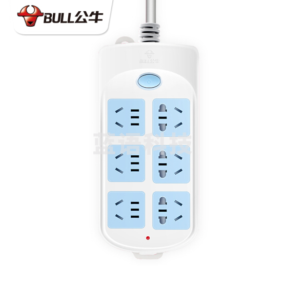 公牛 GN-603 1.8米 接线板 移动插排插座