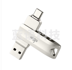 爱国者（aigo）512GB Type-C USB3.1 U盘 U351高速读写款 银色 双接口手机电脑用