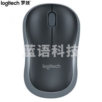 罗技（Logitech） M185 无线鼠标 电池款10米覆盖即插即用无线鼠标 黑色