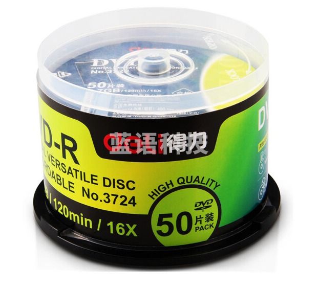 得力(deli) 3724 刻录碟片记录式DVD光盘 刻录盘 筒装50片TJRRSFYJD202302181450421