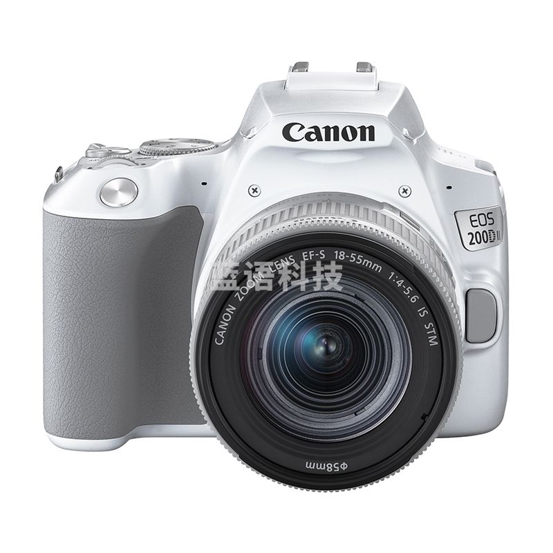 佳能（Canon）EOS 200D II 200D2 迷你单反相机 18-55标准变焦镜头套装 白色