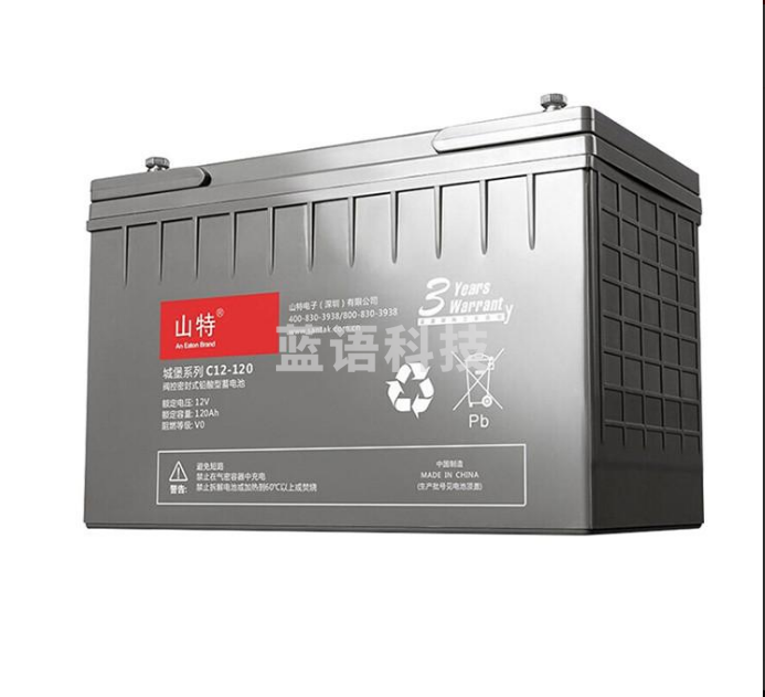 山特(SANTAK)C12-120AH 城堡系列电池免维护UPS不间断电源机房服务器专用阀控式铅酸蓄电池