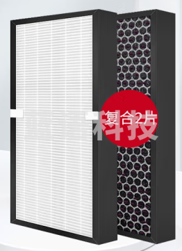 柏密斯 适配美的空气净化器过滤网滤芯 KJ550G-JA32/TA32/FC-50JA2（套）