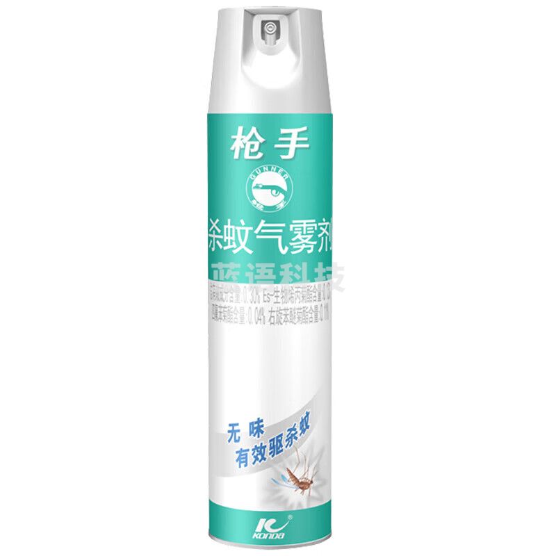 枪手杀虫气雾剂 驱杀蚊虫苍蝇飞蛾蟑螂飞虫 无味600ml