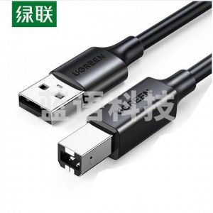 绿联10329 UGREEN US104 USB2.0 A公对B公打印线 USB打印机数据线计算机延长线长转方口 5米