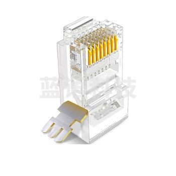 山泽WL-5100 超五类水晶头 超5类RJ45网络水晶头 8P8C电脑网线接头 Cat5e水晶头 100个/包
