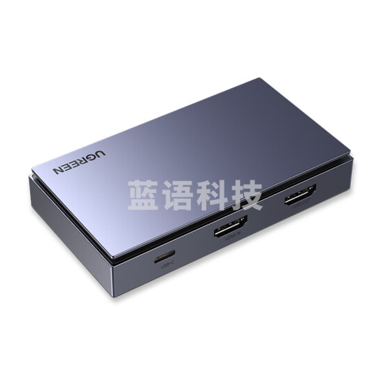 绿联CM410 HDMI高清视频采集卡4K输入环出 1080P采集器 适用手机相机摄像机会议直播录制盒