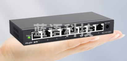 锐捷（Ruijie）铁壳非网管企业级交换器 分流器网线分线器 RG-ES108GD 8口千兆交换机