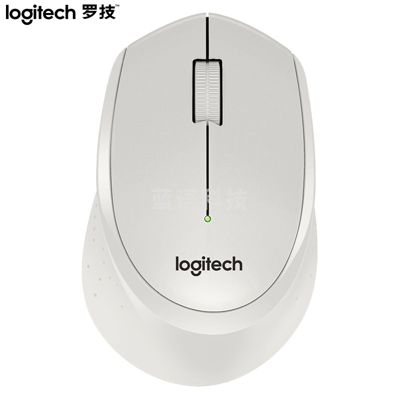 罗技(Logitech)M330 鼠标 无线鼠标 办公鼠标 静音鼠标 右手鼠标 白色 带无线2.4G接收器