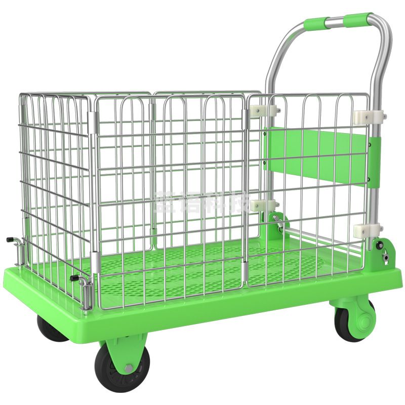 顺和手推车搬货车搬运车围栏网架车小拉车平板车折叠小推车两用全折叠