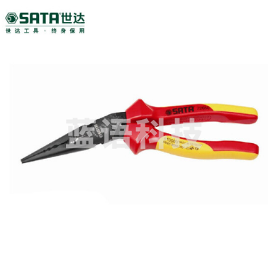 世达(SATA)G系列省力型VDE绝缘耐压尖嘴钳9"货号 72650