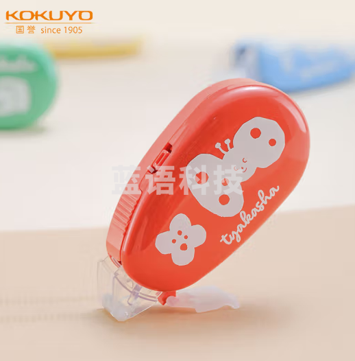 国誉(KOKUYO)Tyakasha塔卡沙联名点点胶点状胶黏贴双面胶手工胶带6mm*8m 红色1个 WSG-DM3M45-06-5