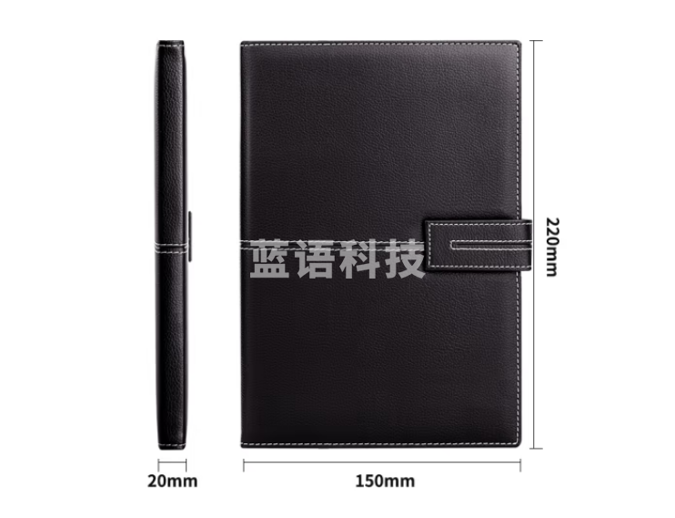 得力(deli)3343 25K/120张磁扣皮面本 黑色