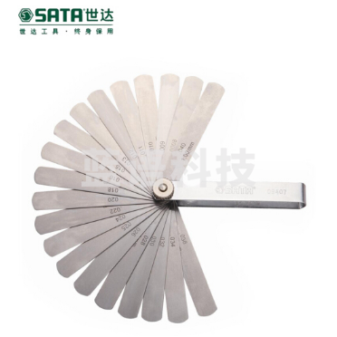 世达(SATA)32件套公英制塞尺0.02-1.00MM货号09407