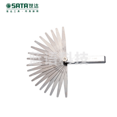 世达(SATA)23件套公英制塞尺0.02-1.00MM货号09405