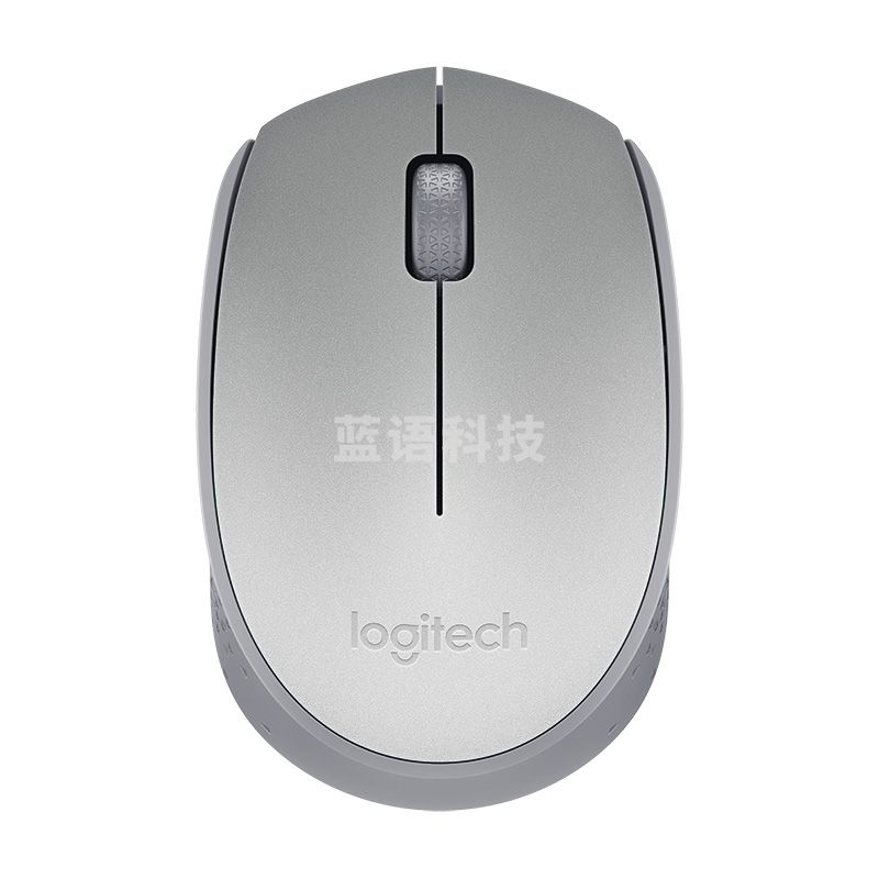 罗技 Logitech 无线鼠标 M188 带2.4G接收器-USB (银色)