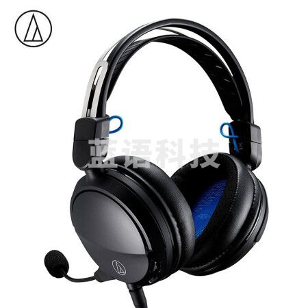 铁三角(Audio-technica)ATH-GL3 有线耳机耳麦 头戴式耳机 电竞游戏耳机 吃鸡耳机 轻量化伸缩头梁 黑色