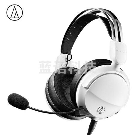 铁三角(Audio-technica)ATH-GL3 有线耳机耳麦 头戴式耳机 轻量化伸缩头梁 白色