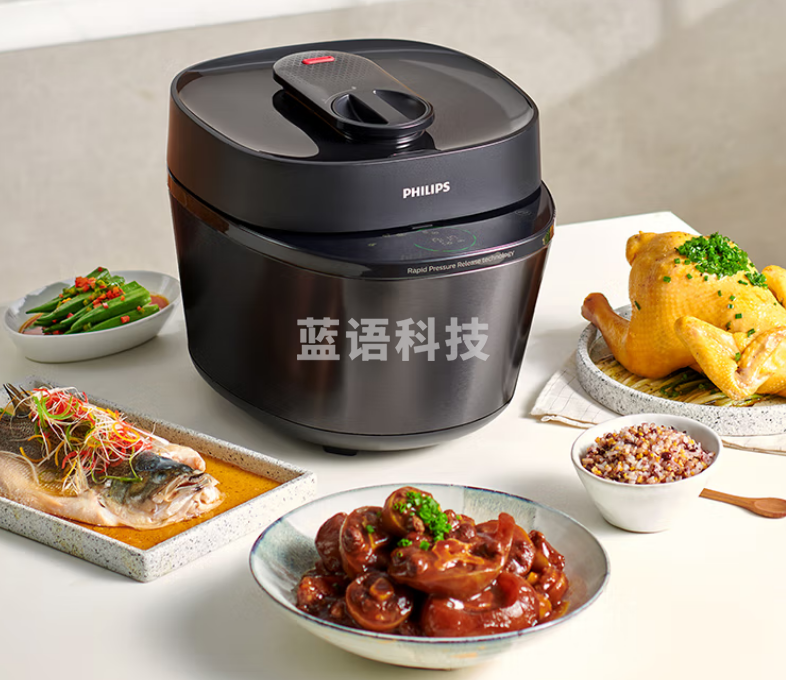 飞利浦(PHILIPS)HD2151/21 电压力锅 智能高压锅5L家用多功能高速释压3D加热内循环