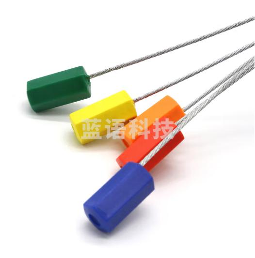 贝傅特 钢丝铅封 随机颜色30cm*100个 一次性物流货柜防伪防盗抽紧式铅封条