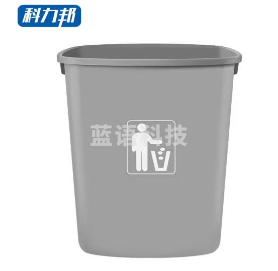 科力邦（Kelibang） 垃圾桶 大号塑料户外垃圾桶 工业商用环卫垃圾桶加厚 65L无盖 KB1032 烟灰色