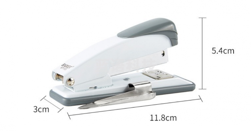 宝克（BAOKE）ST1105办公订书机 自带起钉器多功能省力钉书器 学生订书机 适配12#钉书针 办公用品 颜色随机