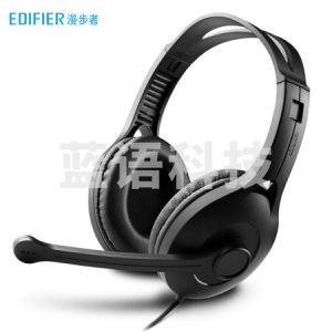 漫步者 (EDIFIER) USB K800 电脑耳麦 头戴式电脑耳机 黑色