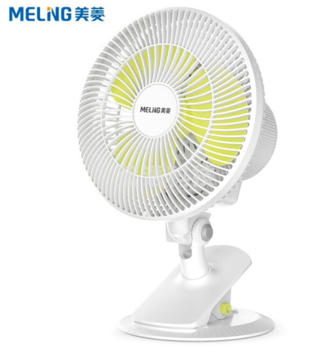 美菱 MeiLing 电风扇/台扇/学生宿舍床头壁扇办公室桌面台式夹扇/风扇轻音节能摇头小风扇MFST-181M