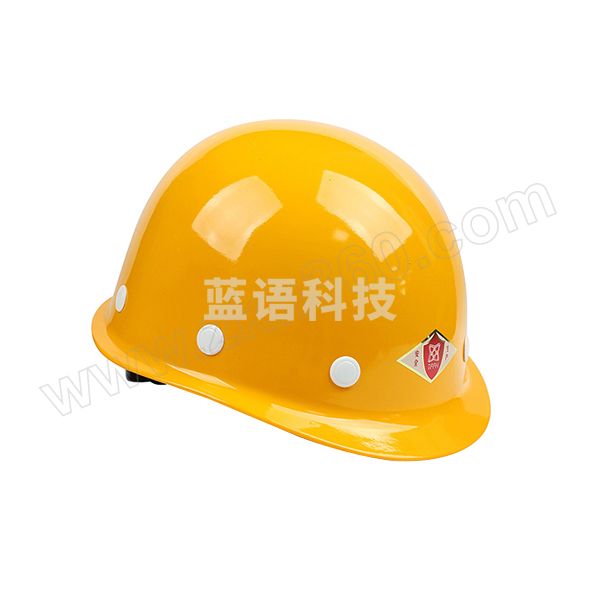 TF/唐丰 玻璃钢小沿安全帽 玻璃钢安全帽 黄色 1顶 销售单位：顶