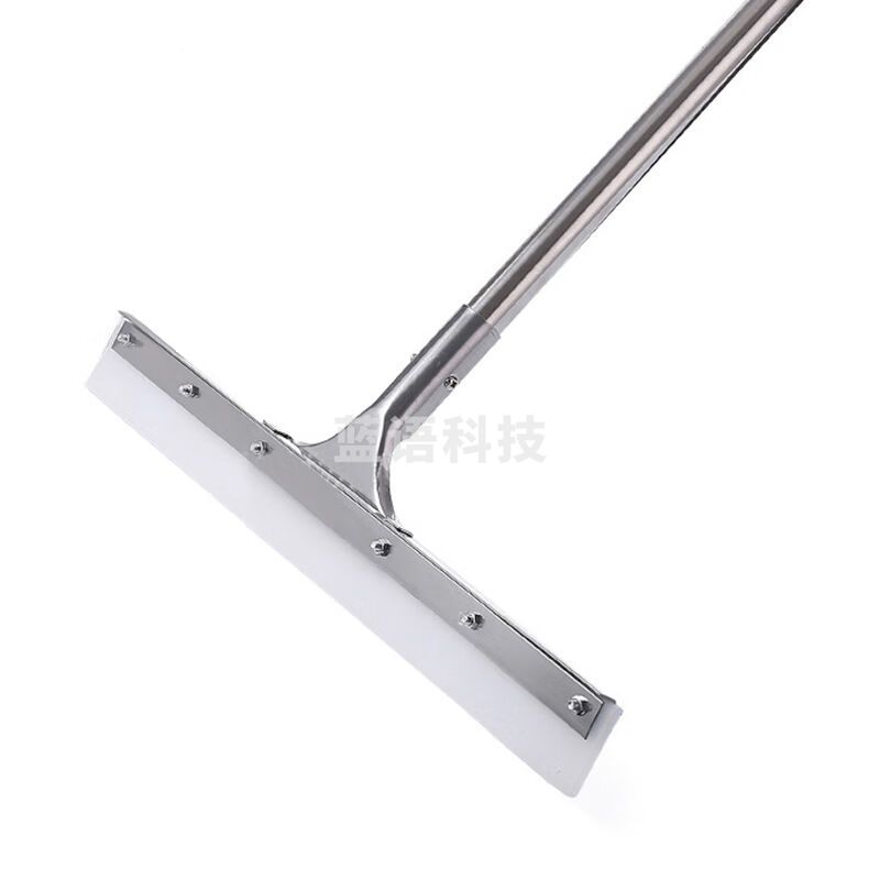 不锈钢地刮 卫生间地面清洁刮推水器刮水器 白色橡胶款60CM