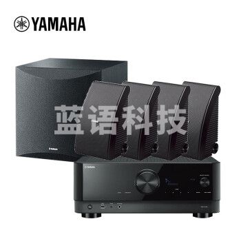 雅马哈(YAMAHA) RX-V4A+NS-AW592(2对)+SW050 壁挂式家庭影院音箱会议室音响全天候系列 音箱黑色