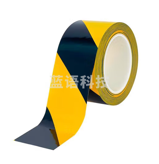 贝傅特 安全警示胶带 PET地板胶带车间定位划线地标警戒安全标识 黑黄100mm*33m 1卷