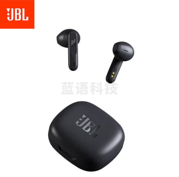 JBL W300TWS 真无线蓝牙耳机 半入耳式音乐耳机 通话降噪 运动防汗 苹果安卓手机带麦游戏耳机 暗夜黑